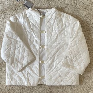 High End Miniman (France) White Quilted / Lightweight Jacket 8y